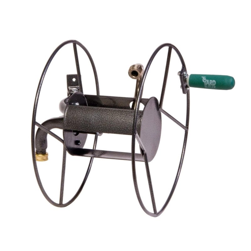 Yard Butler Hose Reel Mounts - Compact and Versatile Garden Hose Holder with Swivel and Mounting Options - Great for Garden Storage, 180 Degree Pivot - Image 1